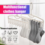 Multifunctional Rotatable Clothes Hanger for Socks Bra Underwear Scarves Towels House Organiser