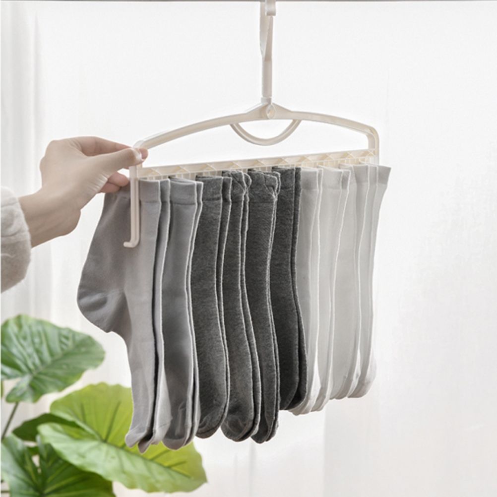 Multifunctional Rotatable Clothes Hanger for Socks Bra Underwear Scarves Towels House Organiser
