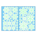 in The Dark Christmas Snowflake Sticker Xmas Self Adhesive PVC Wall Decals Stickers Luminous Stickers for Wall Door Window Ceiling