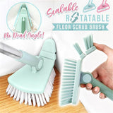Bendable Corner Scrub Brush with Long Handle Removable Triangle Brush for Stairs Wall Bathroomand Kitchen