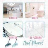 Bendable Corner Scrub Brush with Long Handle Removable Triangle Brush for Stairs Wall Bathroomand Kitchen
