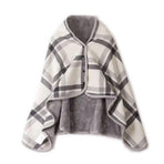 Multifunctional Heated Blanket Heating Warm Scarf Flannel Heating Cape Plush Blanket
