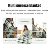 Multifunctional Heated Blanket Heating Warm Scarf Flannel Heating Cape Plush Blanket