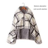 Multifunctional Heated Blanket Heating Warm Scarf Flannel Heating Cape Plush Blanket - 45-Degree Angle