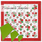 3 Pcs Periwinkle Quilting Template Quilt Stencils Quilter Styling Tool Patchwork Templates Stencil DIY Tool for DIY Quilting Sewing Crafts - Close-Up Angle