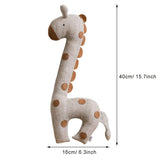 Cartoon Stuffed Plush Animal Pillow Cotton Goose Giraffe Rooster Plush Cushion Animal Cushion Home Office Decor Birthday Gift - Front View