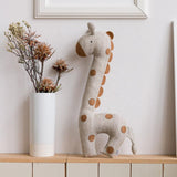 Cartoon Stuffed Plush Animal Pillow Cotton Goose Giraffe Rooster Plush Cushion Animal Cushion Home Office Decor Birthday Gift