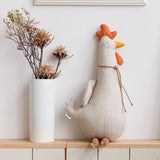 Cartoon Stuffed Plush Animal Pillow Cotton Goose Giraffe Rooster Plush Cushion Animal Cushion Home Office Decor Birthday Gift