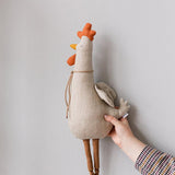Cartoon Stuffed Plush Animal Pillow Cotton Goose Giraffe Rooster Plush Cushion Animal Cushion Home Office Decor Birthday Gift - Extra Image