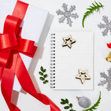 100 Pieces Wooden Hollow Star Decoration Wooden Discs Embellishments Craft Making DIY for Wedding Christmas Tree - Low Angle