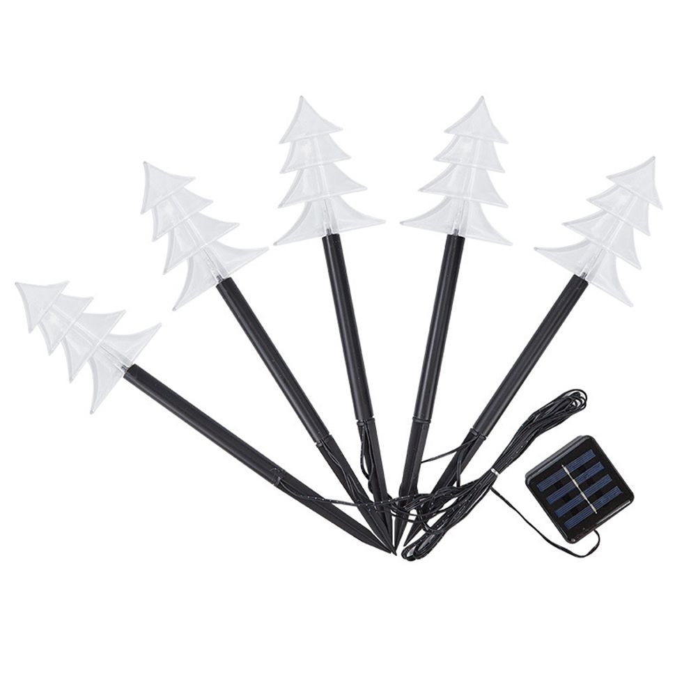 Solar Christmas Star Lights Outdoor Energy Saving Waterproof Solar Powered Stake Lights Decorations for Home Pathway Garden Walkway Yard Lawn Patio