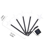 Solar Christmas Star Lights Outdoor Energy Saving Waterproof Solar Powered Stake Lights Decorations for Home Pathway Garden Walkway Yard Lawn Patio - Extra Image