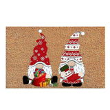 Christmas Welcome Doormat Gnome Dwarf Anti Fouling Mat for Home Bathroom Entrance Door Christmas Decoration