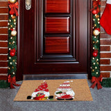 Christmas Welcome Doormat Gnome Dwarf Anti Fouling Mat for Home Bathroom Entrance Door Christmas Decoration