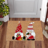 Christmas Welcome Doormat Gnome Dwarf Anti Fouling Mat for Home Bathroom Entrance Door Christmas Decoration