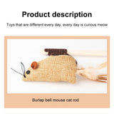 Set of 7 Funny Cats Stick Simulation Mouse Pet Toys Kitten Artificial Feather Teaser Wand Pet Supplies Accessory