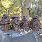 Odin Thor Resin Viking Statue Art Craft Ornaments for Home Outdoor Garden Decoration - Low Angle