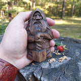 Odin Thor Resin Viking Statue Art Craft Ornaments for Home Outdoor Garden Decoration - Rear View