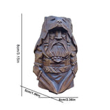 Odin Thor Resin Viking Statue Art Craft Ornaments for Home Outdoor Garden Decoration - Front View