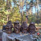 Odin Thor Resin Viking Statue Art Craft Ornaments for Home Outdoor Garden Decoration - Rear View