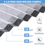 4PCS Clothes Storage Bag Large Capacity Clothing Organizers Foldable Closet Container with Clear Window and Zipper for Wardrobes and Attics