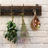 Hanging Wall Vegetable Fruit Basket Kitchen Hanging Storage Farm House Basket Bohemian Handwoven Wall Mount Fruit Veggie Basket - Extra Image
