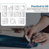 11 Pcs DIY Quilting Template Set Domestic Sewing Acrylic Templates Ruler Series 5 for DIY Machine Quilting Ruler