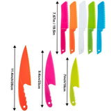 8Pcs / Set Kid Plastic Kitchen Cutter Set Children Safe Cooking Chef Nylon Cutter for Fruit Bread Cake Salad Lettuce Cutter - Front View