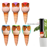 6Pcs Owl Plant Irrigation Automatic Watering Stakes Terracotta Spiral Devices for Indoor and Outdoor Plants Watering