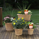 6Pcs Owl Plant Irrigation Automatic Watering Stakes Terracotta Spiral Devices for Indoor and Outdoor Plants Watering