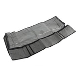 2PCS Clothes Storage Bag with Reinforced Handle Closet Organizers Clear Window Sweater Clothes Storage Containers - Side View