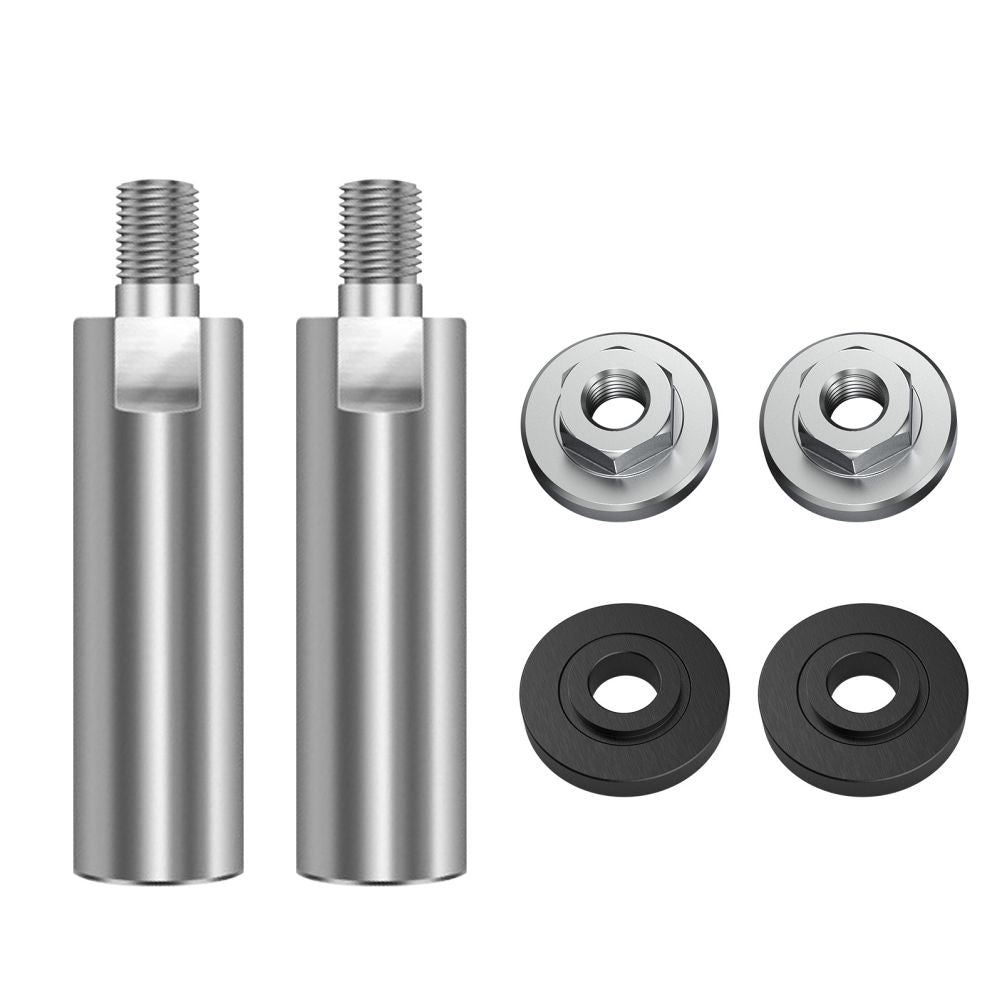 Angle Grinder Extension Connecting Rod Multipurpose Thread Rotary Polisher Extension Shaft with Flange Lock Nut Angle Grinder Extender Lengthen Rod