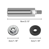 Angle Grinder Extension Connecting Rod Multipurpose Thread Rotary Polisher Extension Shaft with Flange Lock Nut Angle Grinder Extender Lengthen Rod