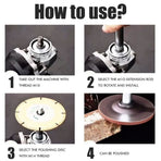 Angle Grinder Extension Connecting Rod Multipurpose Thread Rotary Polisher Extension Shaft with Flange Lock Nut Angle Grinder Extender Lengthen Rod