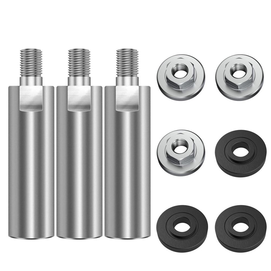 Angle Grinder Extension Connecting Rod Multipurpose Thread Rotary Polisher Extension Shaft with Flange Lock Nut Angle Grinder Extender Lengthen Rod