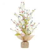 45cm LED Lights Easter Egg Decoration Tree Easter Decorations Eggs Tree Home Desk Decor Scene Shopping Mall Layout Photography Props