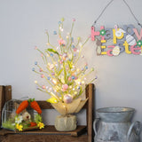 45cm LED Lights Easter Egg Decoration Tree Easter Decorations Eggs Tree Home Desk Decor Scene Shopping Mall Layout Photography Props