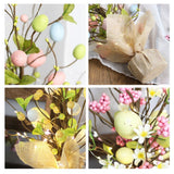 45cm LED Lights Easter Egg Decoration Tree Easter Decorations Eggs Tree Home Desk Decor Scene Shopping Mall Layout Photography Props