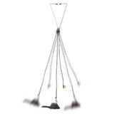 Automatic Cat Toy with Adjustable Elastic Rope Pet Toy Door Window Hanging Mouses Self Playing Toys for Cats - Front View