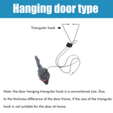 Automatic Cat Toy with Adjustable Elastic Rope Pet Toy Door Window Hanging Mouses Self Playing Toys for Cats - Top-Down View