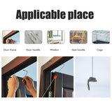 Automatic Cat Toy with Adjustable Elastic Rope Pet Toy Door Window Hanging Mouses Self Playing Toys for Cats