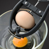 Stainless Steel Egg Opener Egg Separator Tool Manual Egg Opener Separator Kitchen Tools Accessories - Low Angle