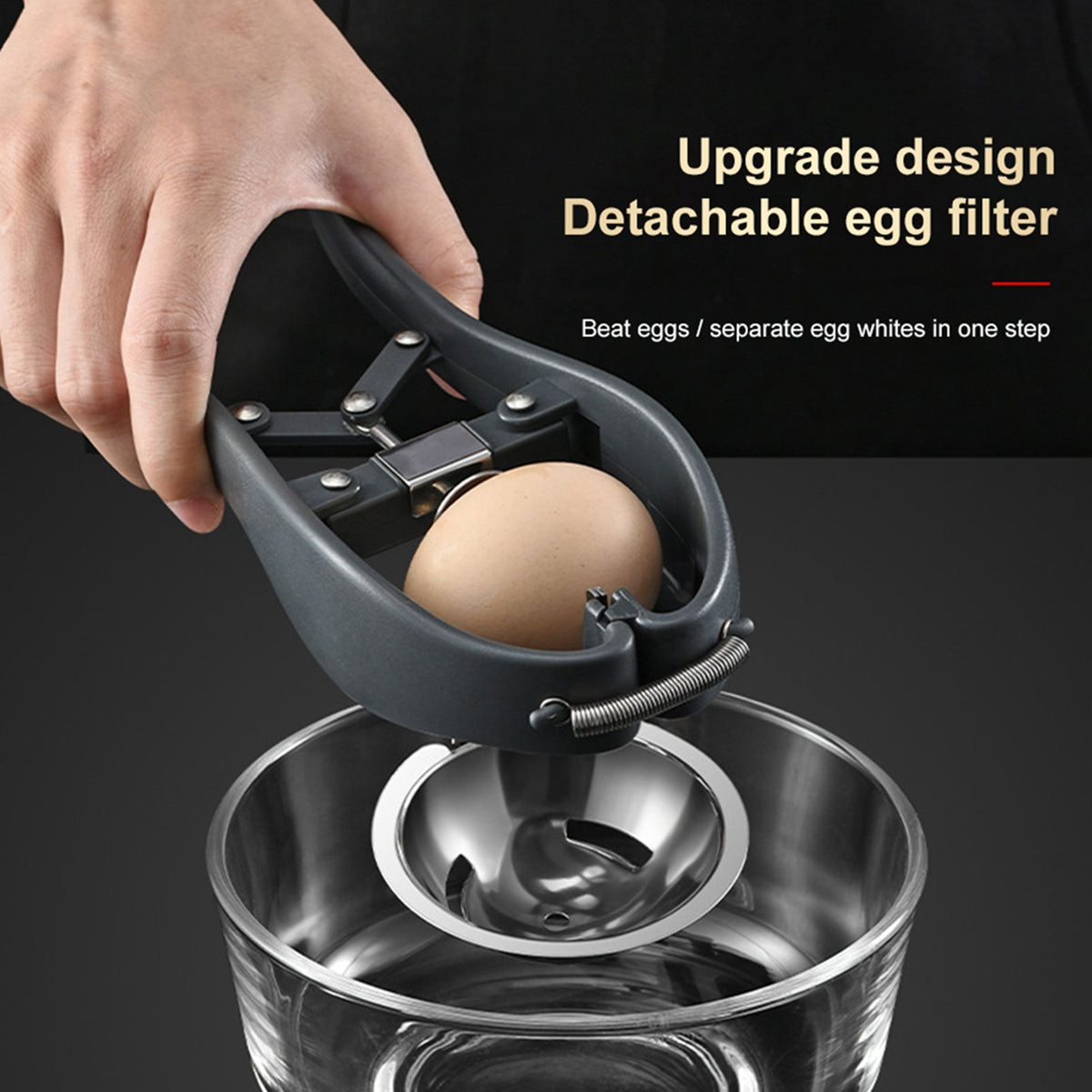 Stainless Steel Egg Opener Egg Separator Tool Manual Egg Opener Separator Kitchen Tools Accessories