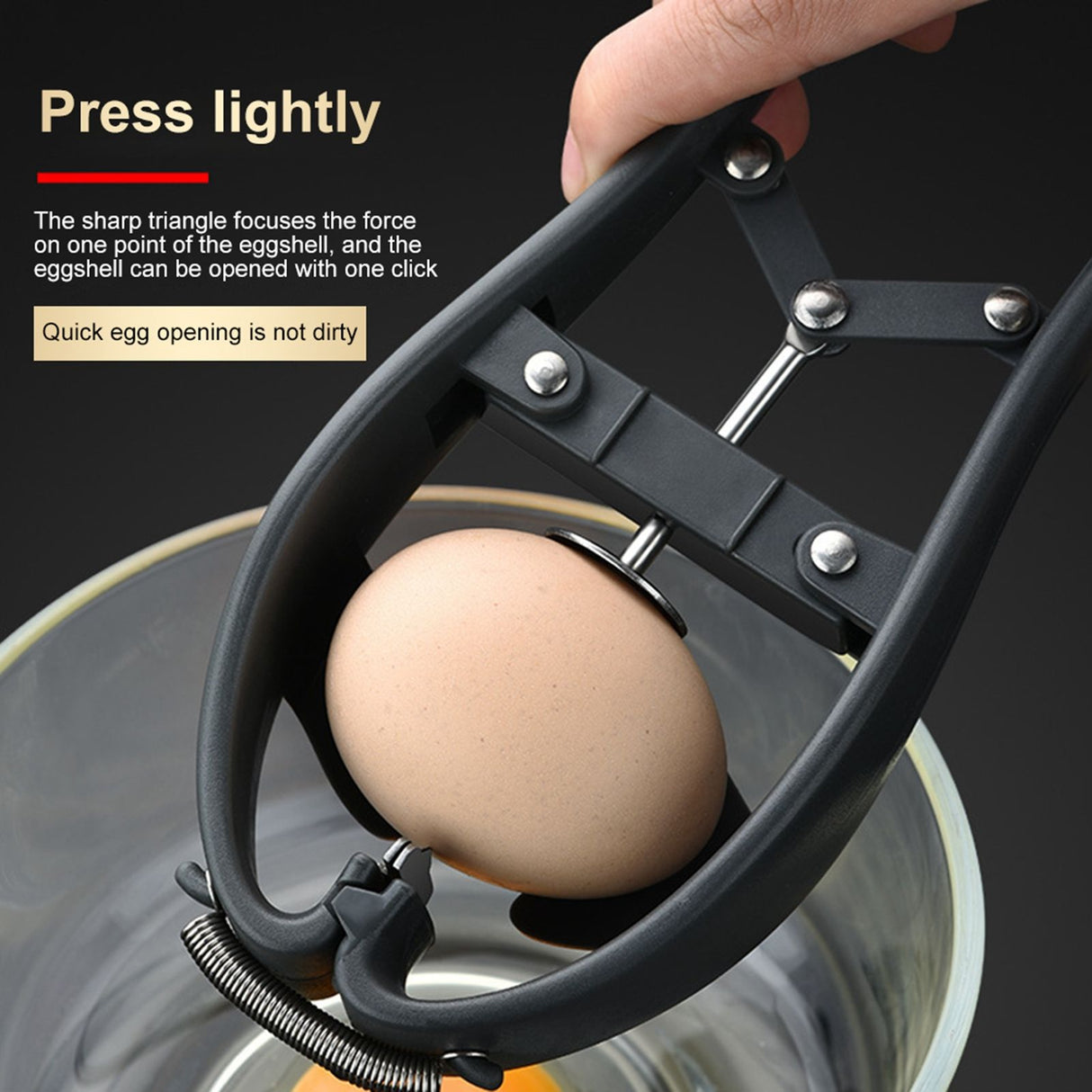 Stainless Steel Egg Opener Egg Separator Tool Manual Egg Opener Separator Kitchen Tools Accessories