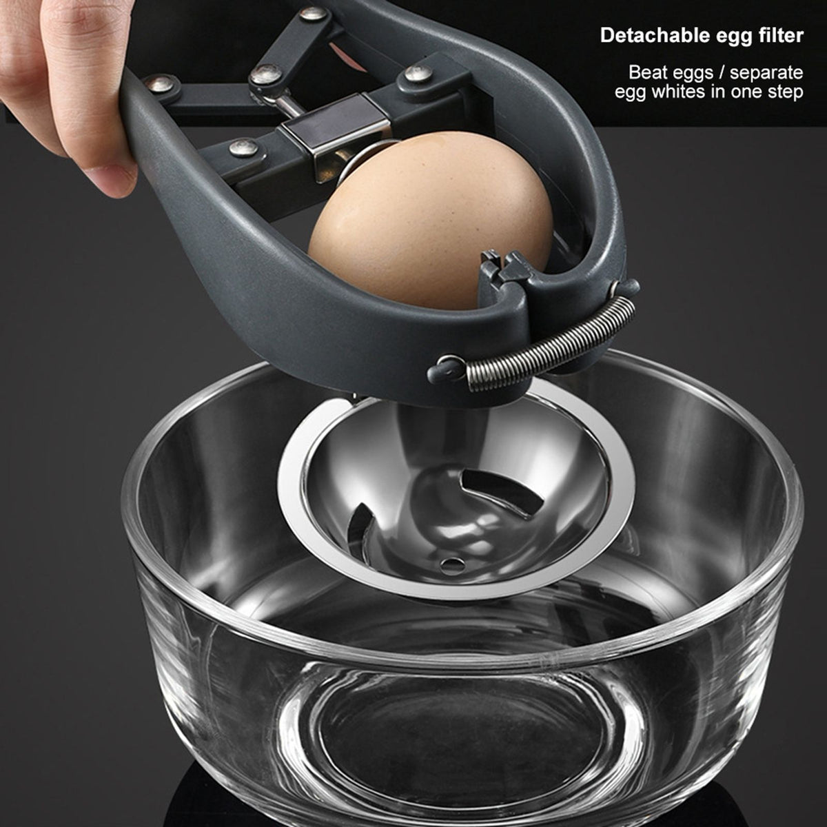 Stainless Steel Egg Opener Egg Separator Tool Manual Egg Opener Separator Kitchen Tools Accessories