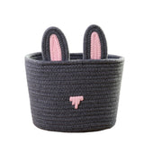 Cute Rabbit Basket Easter Bunny Ear Storage Bag Portable Candy Bag for Storing Cosmetics and Snacks