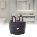 Cute Rabbit Basket Easter Bunny Ear Storage Bag Portable Candy Bag for Storing Cosmetics and Snacks