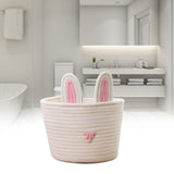 Cute Rabbit Basket Easter Bunny Ear Storage Bag Portable Candy Bag for Storing Cosmetics and Snacks