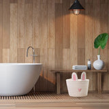 Cute Rabbit Basket Easter Bunny Ear Storage Bag Portable Candy Bag for Storing Cosmetics and Snacks