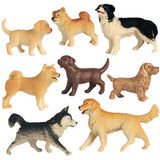 Dog Figurines Model Toy Set Simulation PVC Dog Figures Animals Toy Playset Educational Learning Toys for Kids